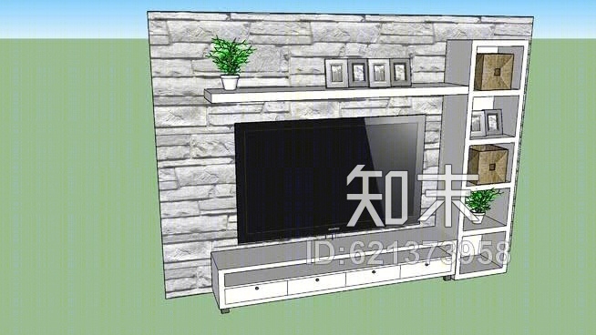 大电视机SU模型下载【ID:621373958】