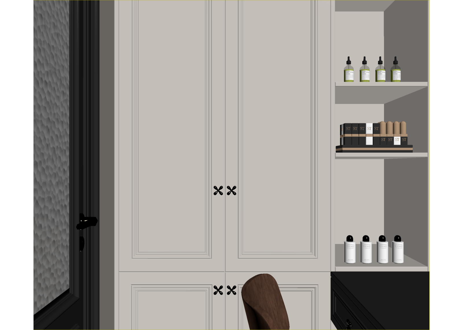 法式玄关3D模型下载【ID:1214721393】