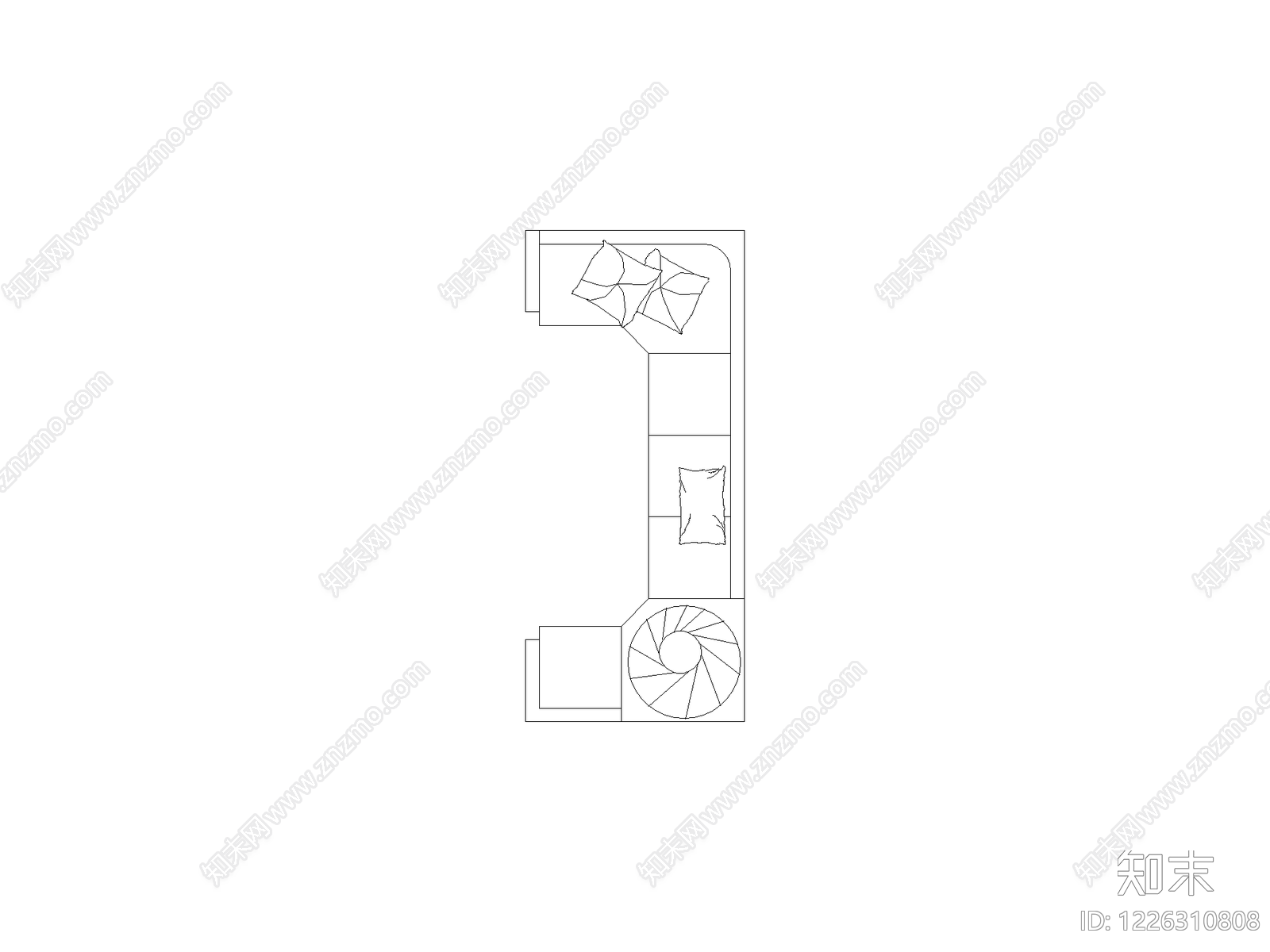 平立面图图块平面图块cad施工图下载【ID:1226310808】