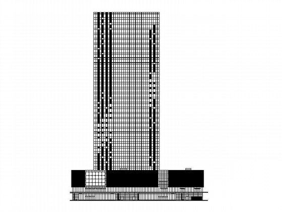 [深圳]某三十三层写字楼建筑施工图（129米）施工图下载【ID:151422102】