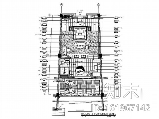 [三亚]某俱乐部酒店大床房客房施工图（含效果）cad施工图下载【ID:161967142】