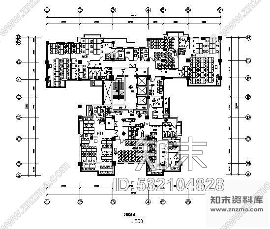 施工图一套完整保险公司CAD施工图cad施工图下载【ID:532104828】