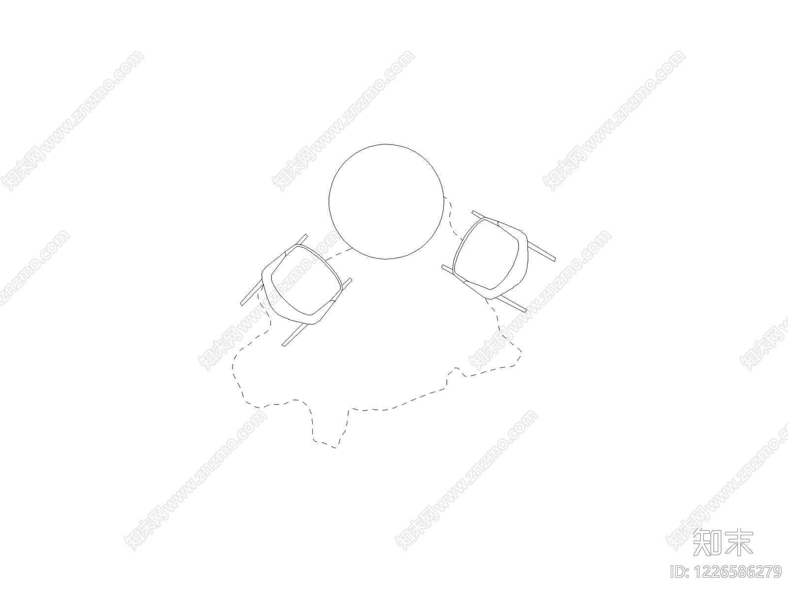 桌椅cad施工图下载【ID:1226586279】
