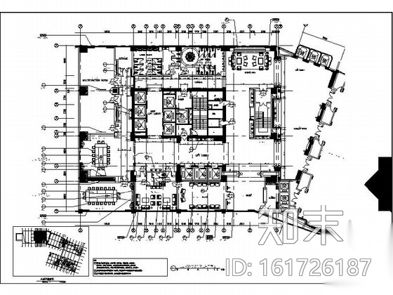 [重庆]某国际酒店会议室及走道施工图cad施工图下载【ID:161726187】