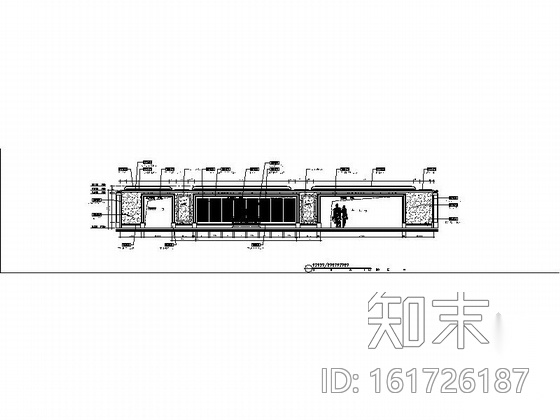 [重庆]某国际酒店会议室及走道施工图cad施工图下载【ID:161726187】