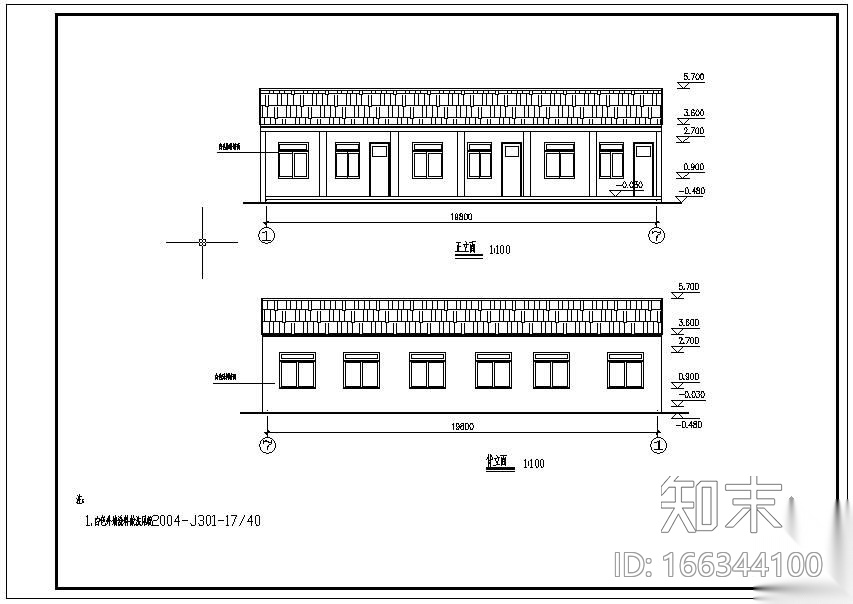 某砖混钢木屋架结构设计图cad施工图下载【ID:166344100】