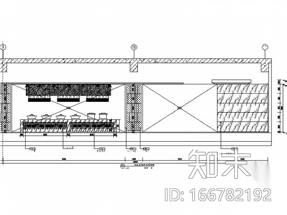 [江苏]五星级大饭店西餐厅装修设计CAD施工图（含效果）施工图下载【ID:166782192】