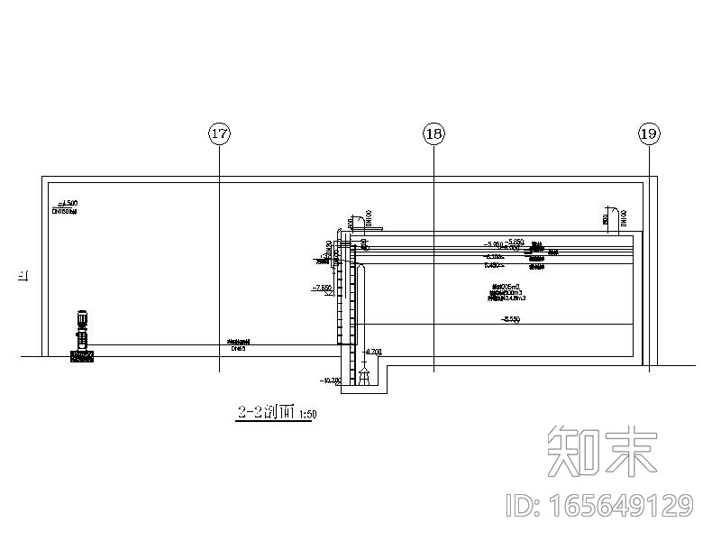 高层办公建筑消防水泵房详图CAD施工图下载【ID:165649129】