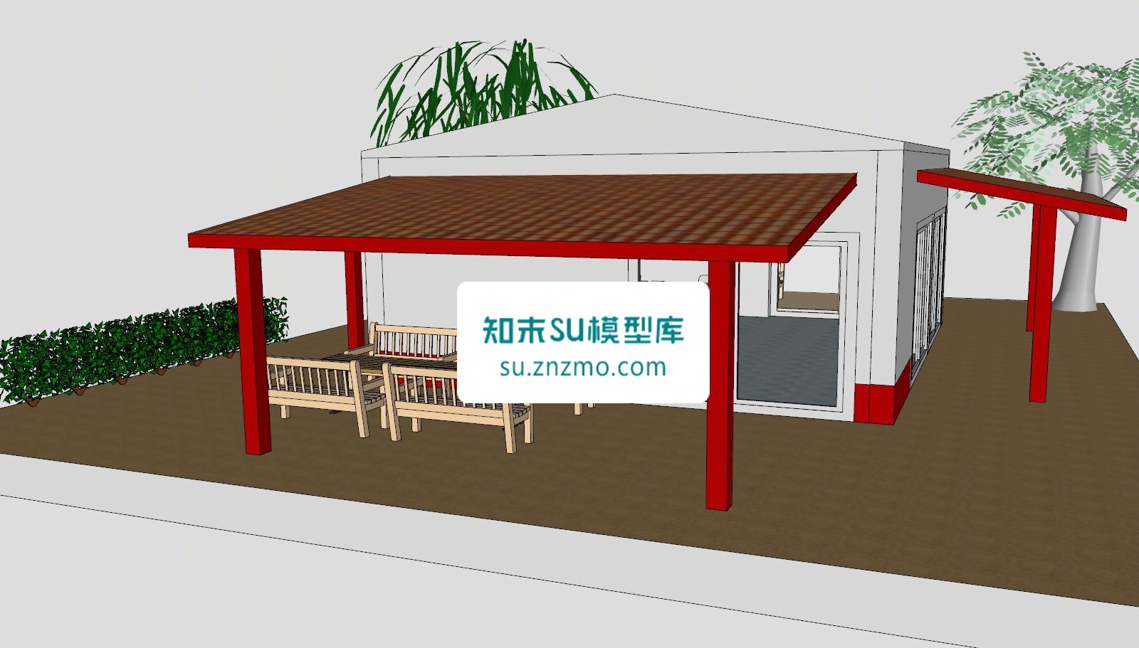 现代社区展馆SU模型下载【ID:148481281】