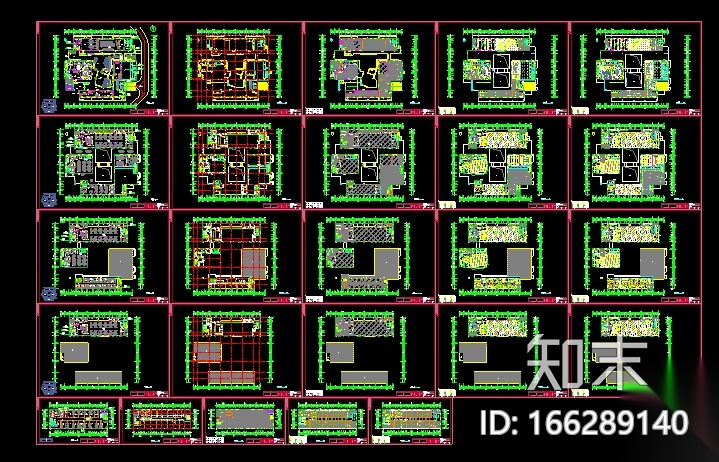 [江苏]科教产业园办公空间设计施工图（附效果图）cad施工图下载【ID:166289140】