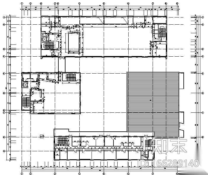 [江苏]科教产业园办公空间设计施工图（附效果图）cad施工图下载【ID:166289140】