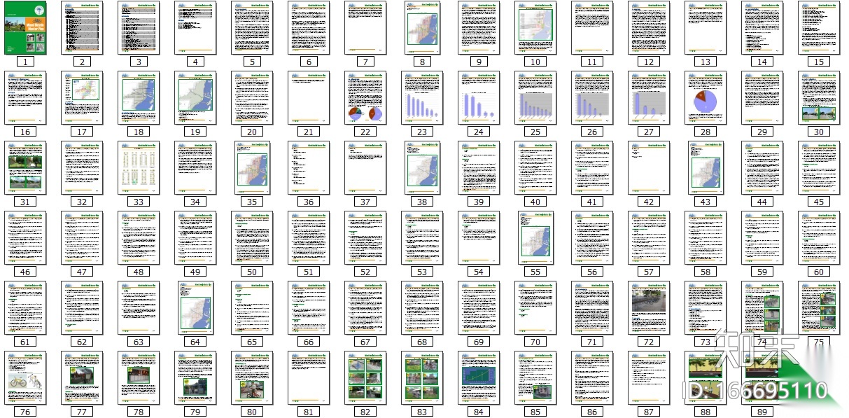 [国外]自行车街道总体规划扩初方案文本施工图下载【ID:166695110】