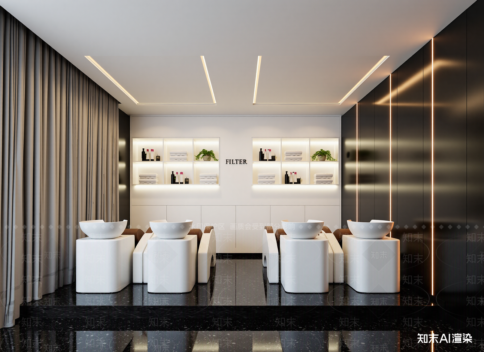 现代美容院3D模型下载【ID:1214419295】