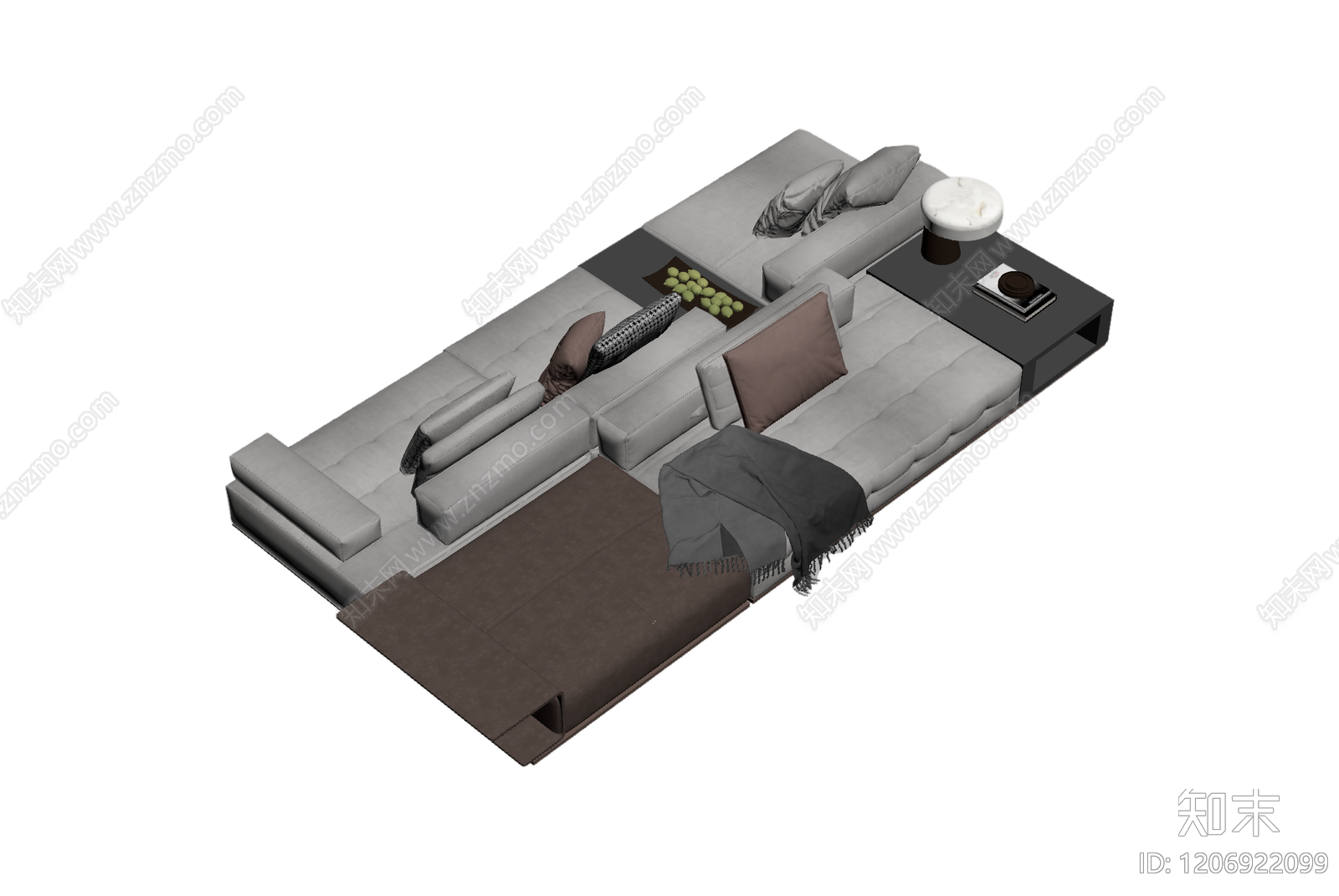 模块化组合沙发3D模型下载【ID:1206922099】