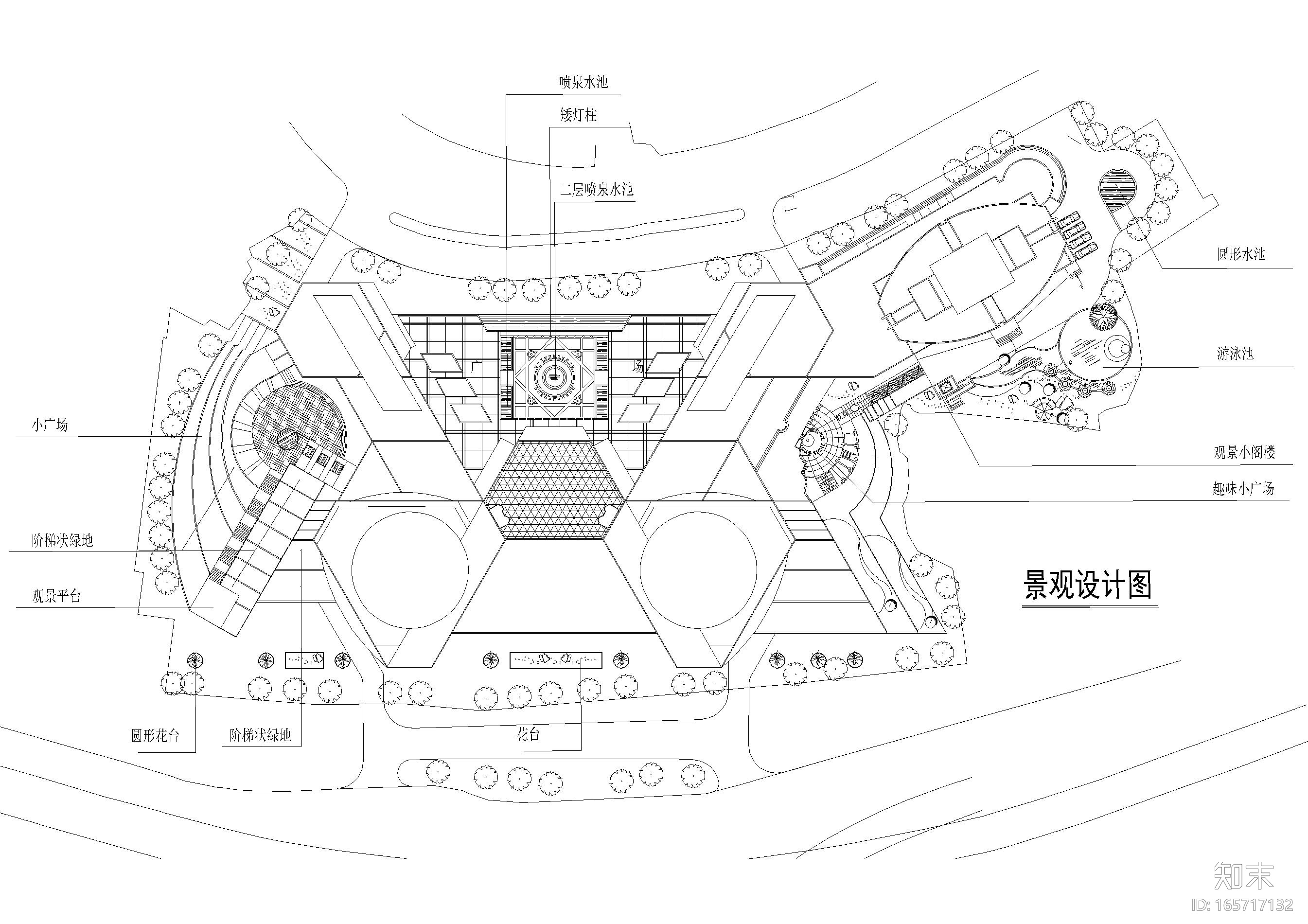 重庆金贸广场室内建筑项目设计方案施工图下载【ID:165717132】