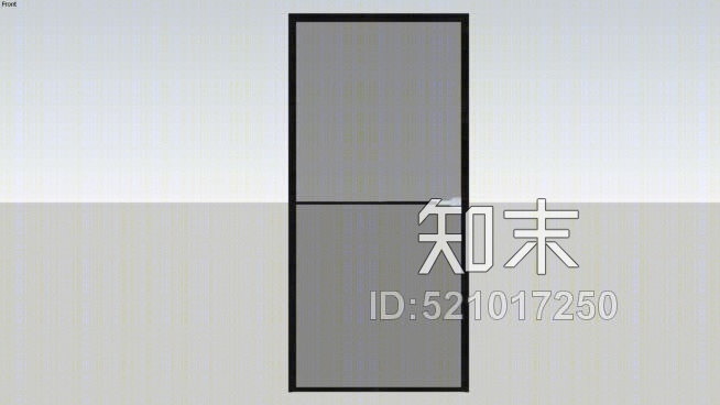 平面门SU模型下载【ID:521017250】