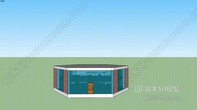 现代六边形家居SU模型下载【ID:334548492】