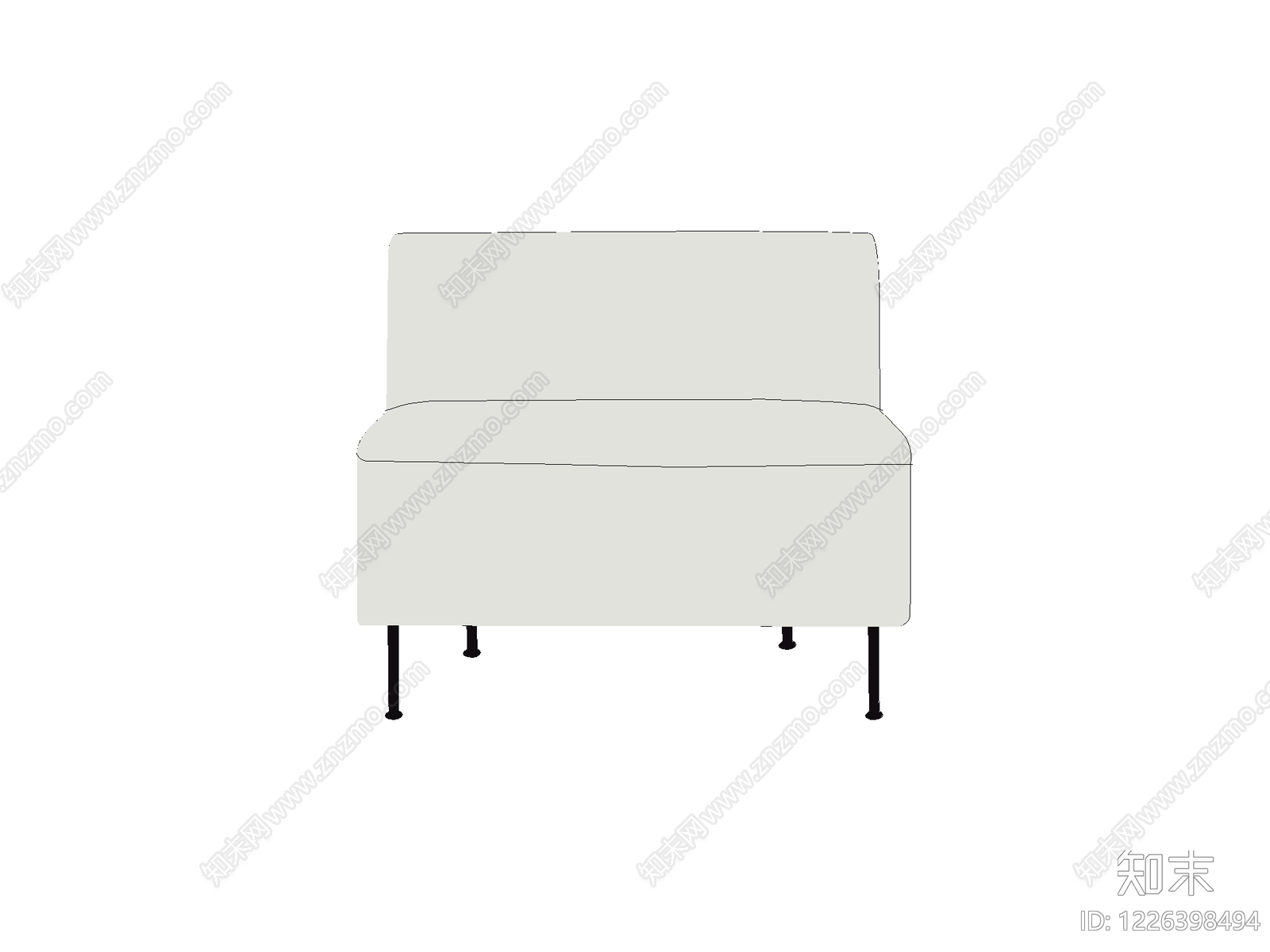 沙发cad施工图下载【ID:1226398494】