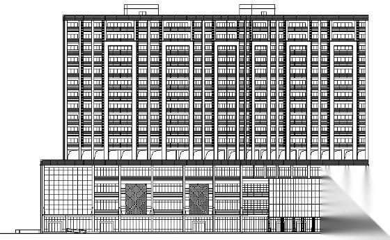 高层商住楼设计图纸cad施工图下载【ID:149817190】