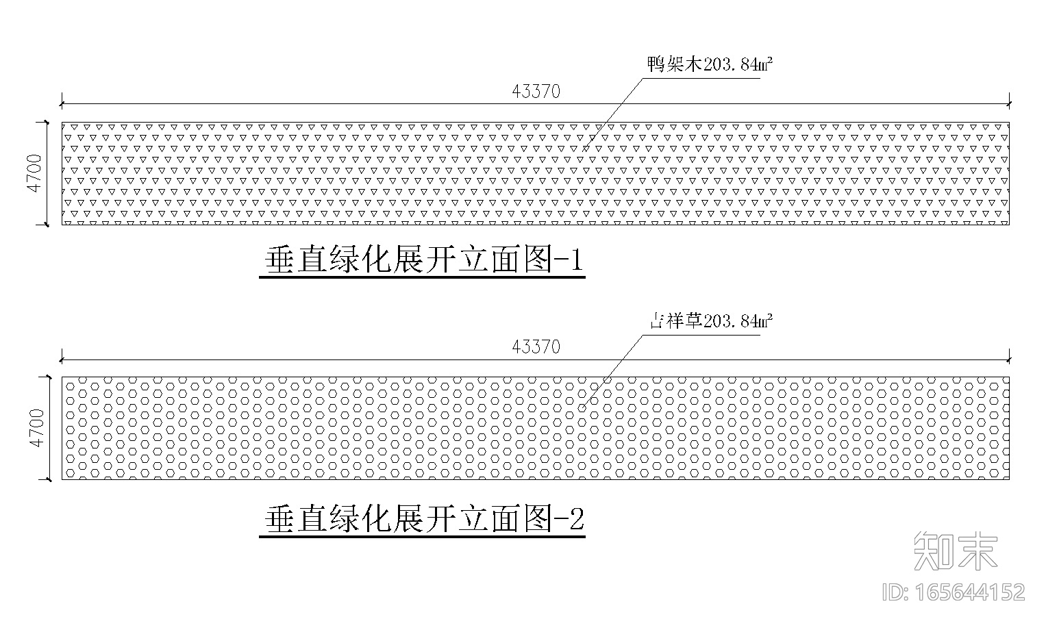 公园景观植物墙垂直绿化CAD施工图施工图下载【ID:165644152】