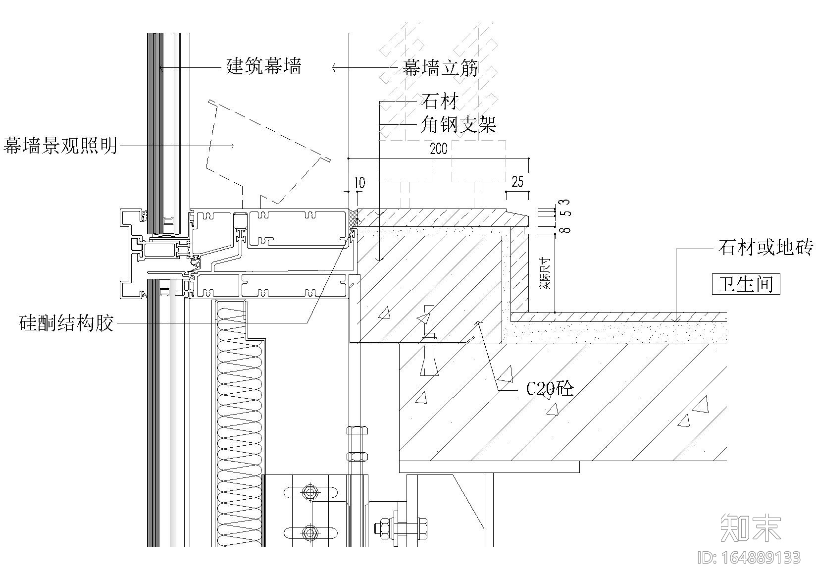 88个室内常用节点（收口，石材，吊顶等）cad施工图下载【ID:164889133】