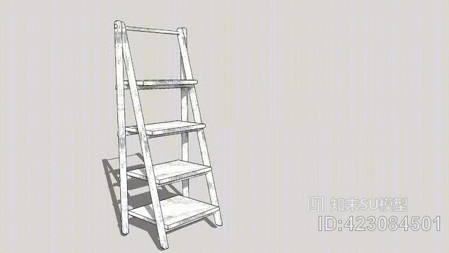 shelf，shelving，ladder，架子，架，飞车SU模型下载【ID:423084501】