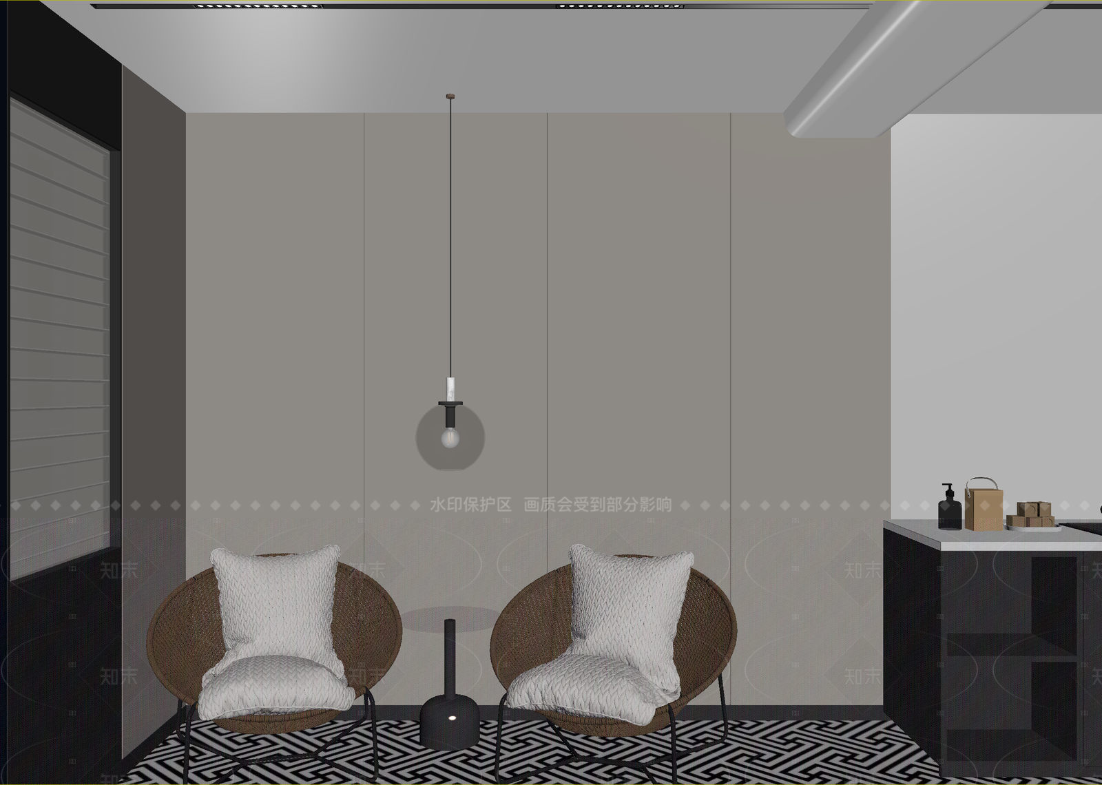 现代接待室3D模型下载【ID:1214982719】