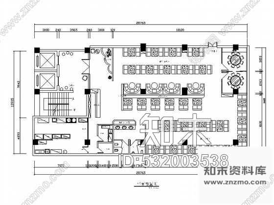 施工图重庆多样化高档现代风格鱼火锅装修施工图含效果施工图下载【ID:532003538】