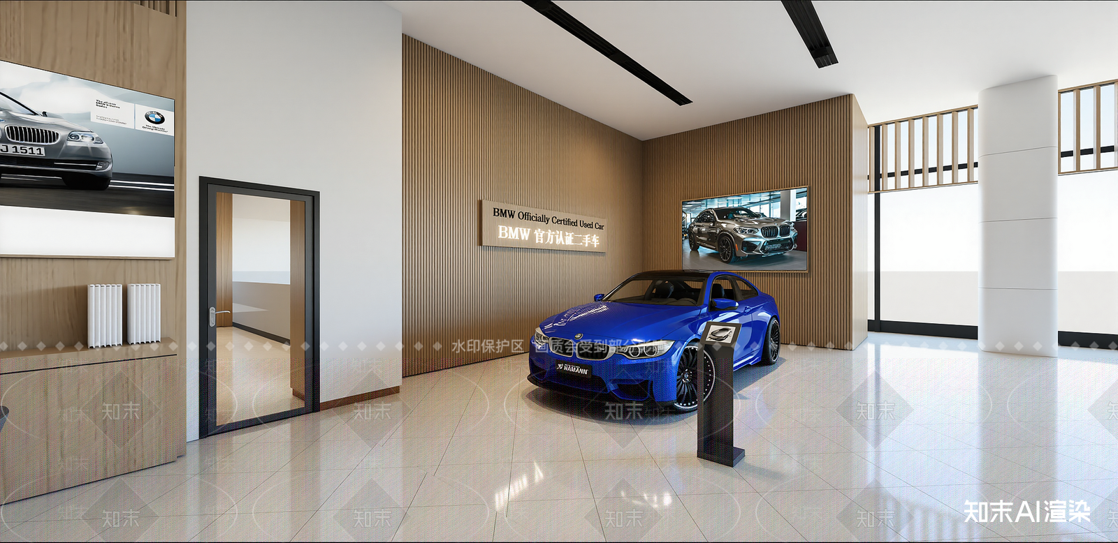 现代汽车展台SU模型草图