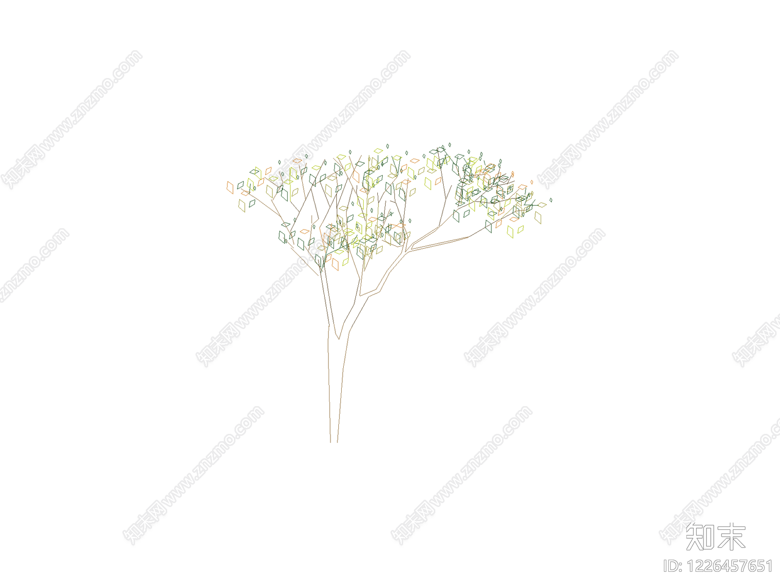 乔木种植CAD图纸