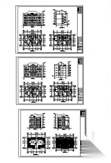 [长春]某花园住宅小区二期单体住宅楼方案（12、14、16、...cad施工图下载【ID:166322120】