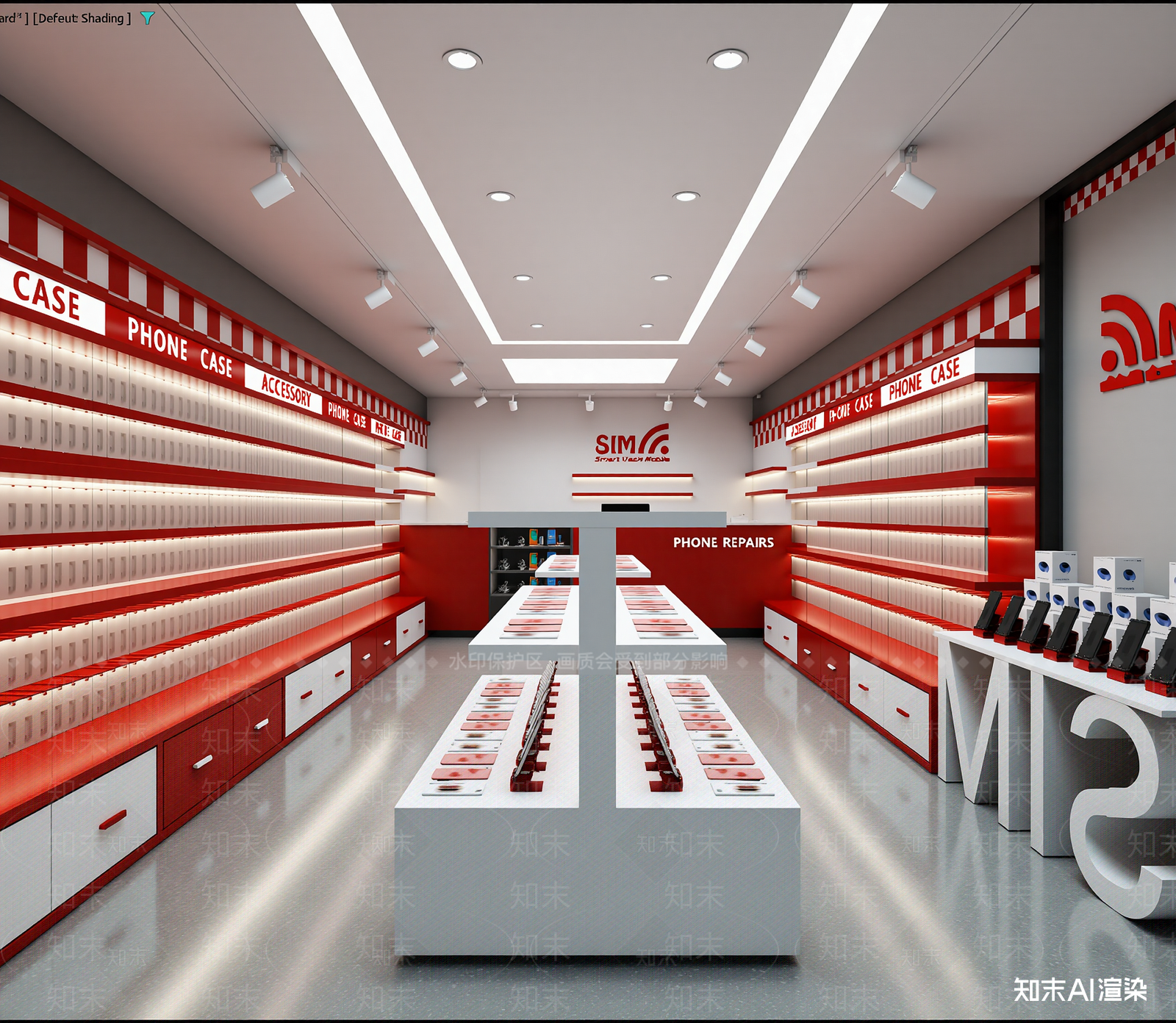 现代数码店3D模型下载【ID:1213918534】