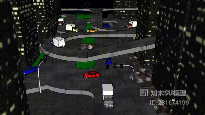 马里奥卡特维克哈克：环形公路。SU模型下载【ID:231674199】