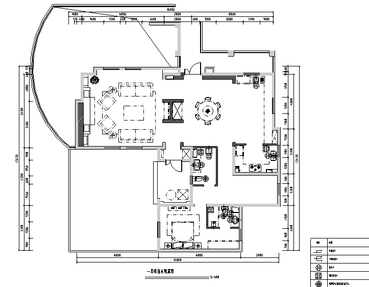 [山东]原香溪谷别墅样板间设计施工图（附效果图）cad施工图下载【ID:161770117】