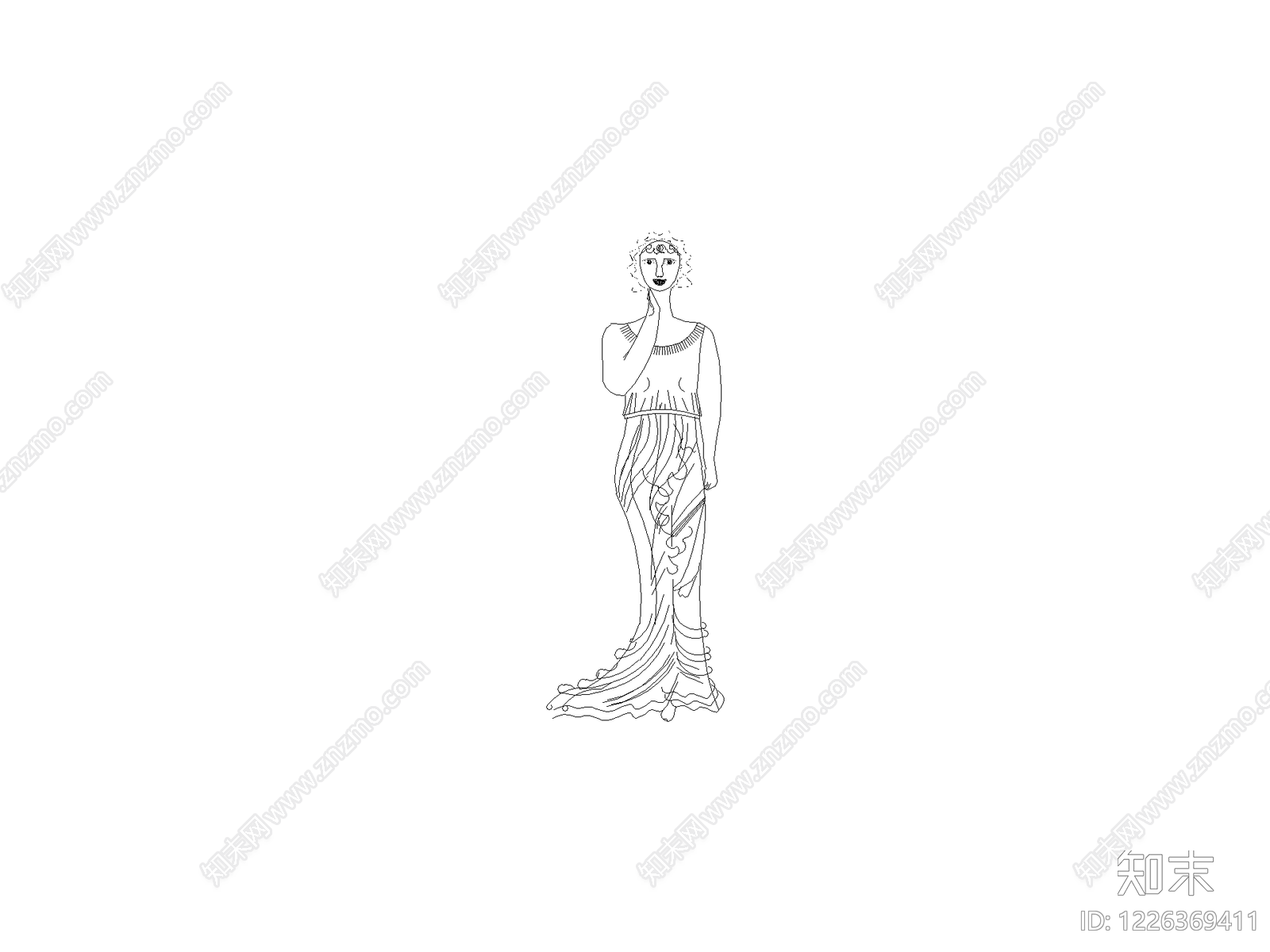 人物cad施工图下载【ID:1226369411】