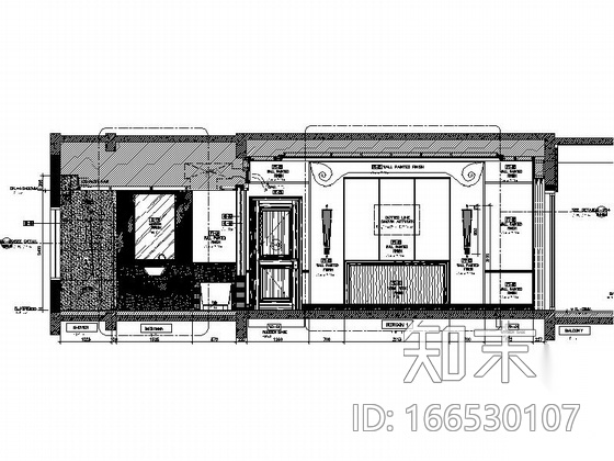 [云南]东南亚特色度假酒店豪华套房施工图（含效果图）cad施工图下载【ID:166530107】