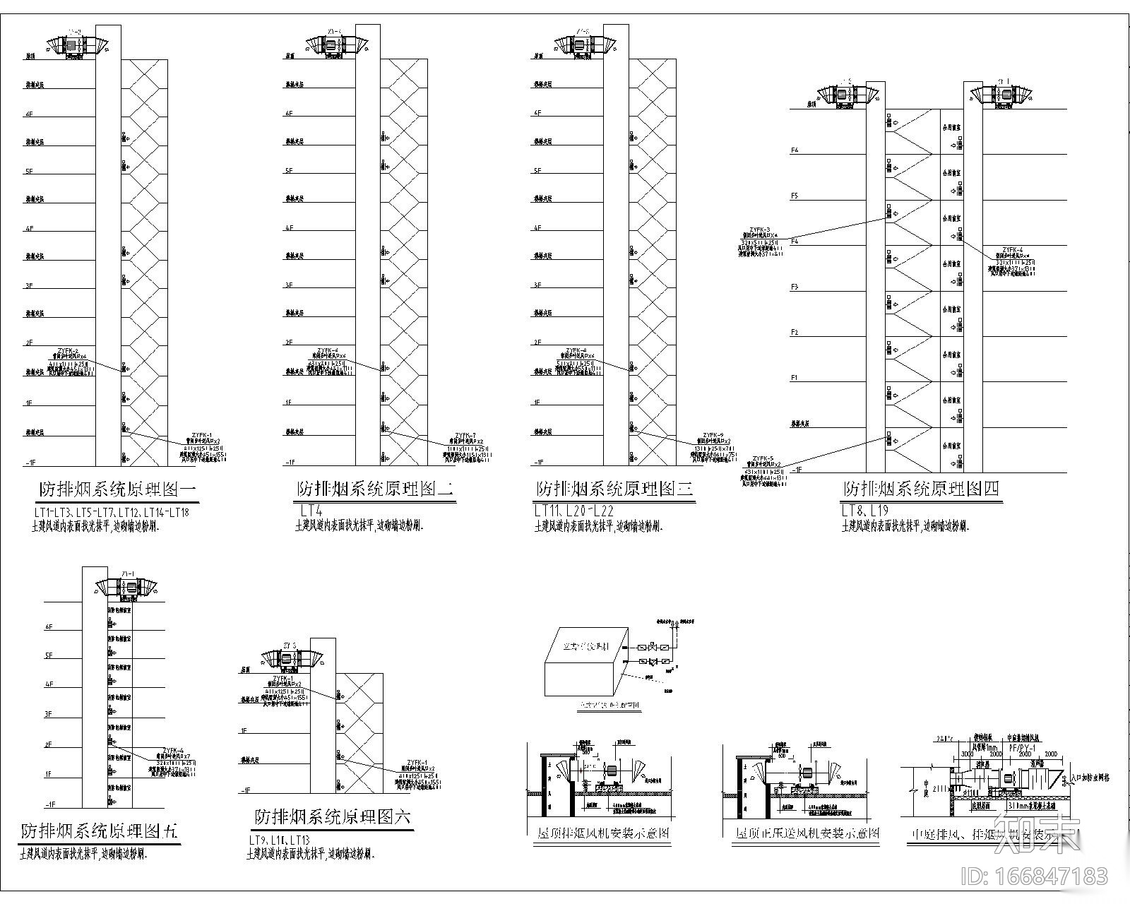 [安徽]红星美凯龙暖通施工图（含施工说明与设计说明）cad施工图下载【ID:166847183】