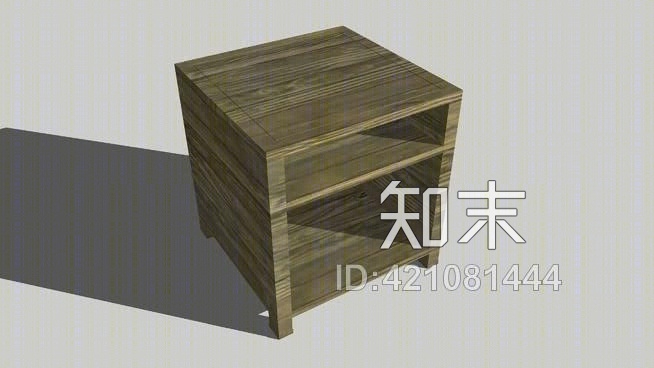 乡村床头柜SU模型下载【ID:421081444】