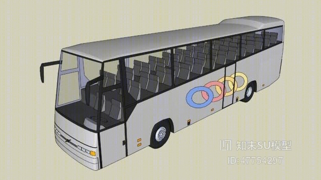 公交车SU模型下载【ID:47754297】