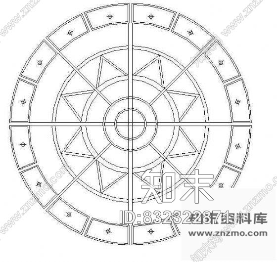 西式天花cad施工图下载【ID:832322871】