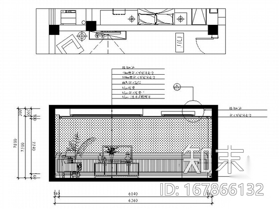 [江苏]美式乡村混搭风情四居室样板间CAD装修施工图（含...cad施工图下载【ID:167866132】