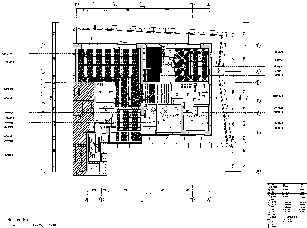 [深圳]汉京半山公馆192㎡大平层豪宅样板间施工图下载【ID:166982111】