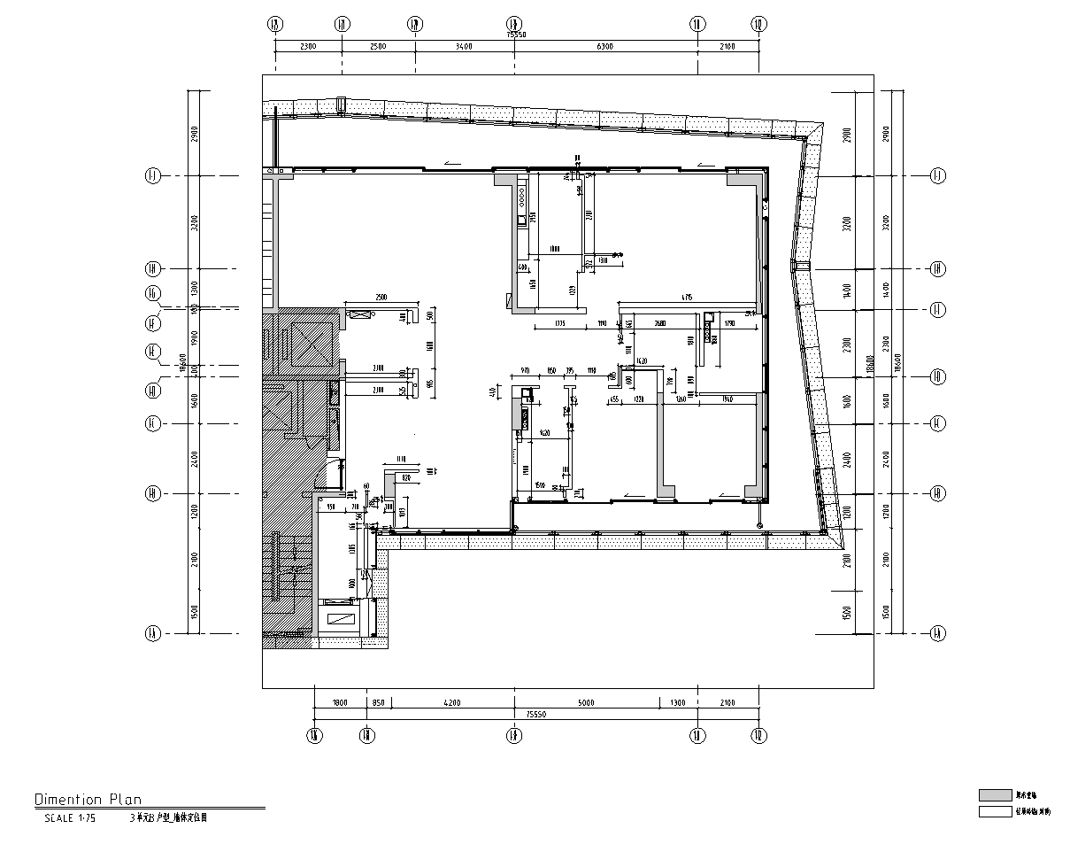 [深圳]汉京半山公馆192㎡大平层豪宅样板间施工图下载【ID:166982111】