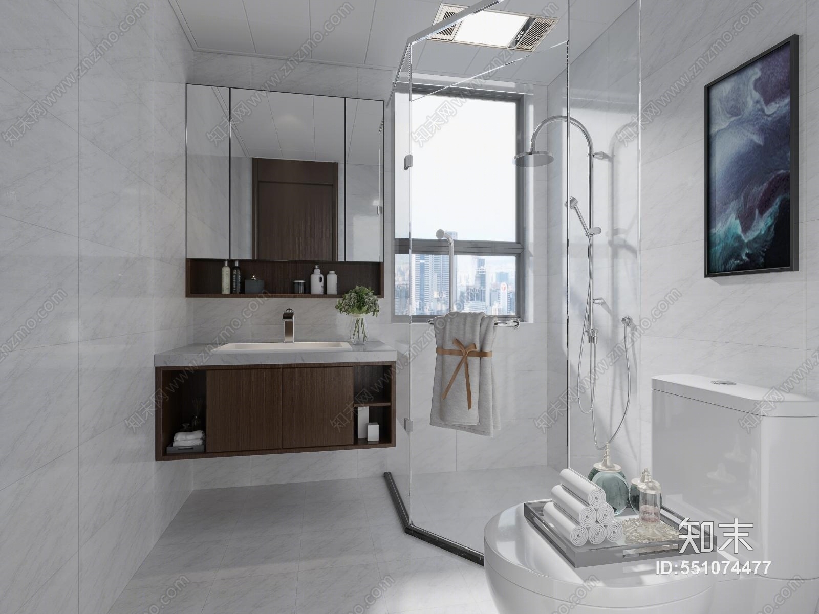 现代镜子3D模型下载【ID:551074477】