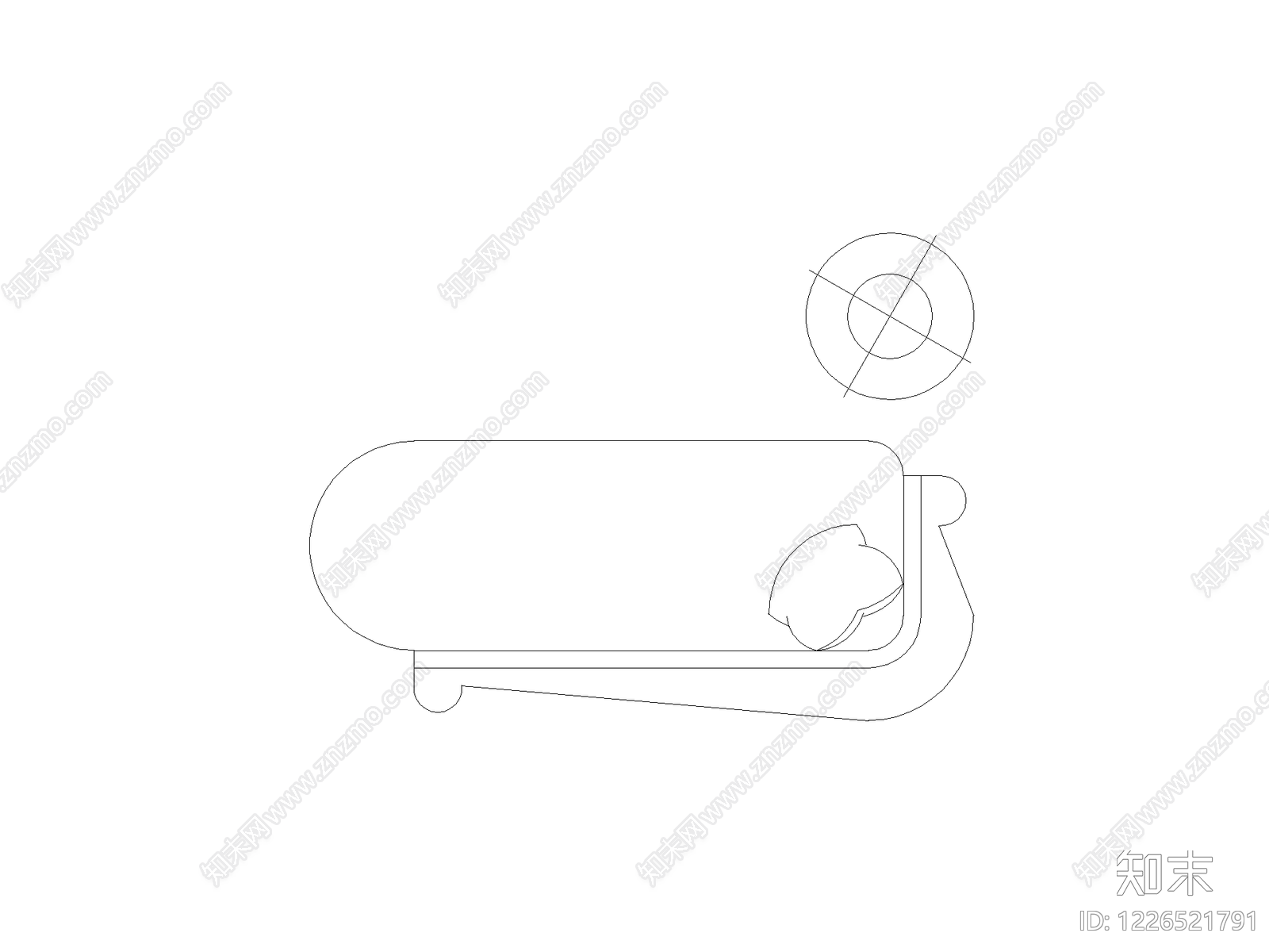 沙发cad施工图下载【ID:1226521791】