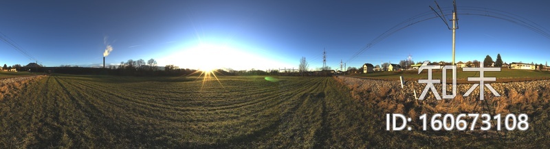 户外田野HDR全景贴图贴图下载【ID:160673108】