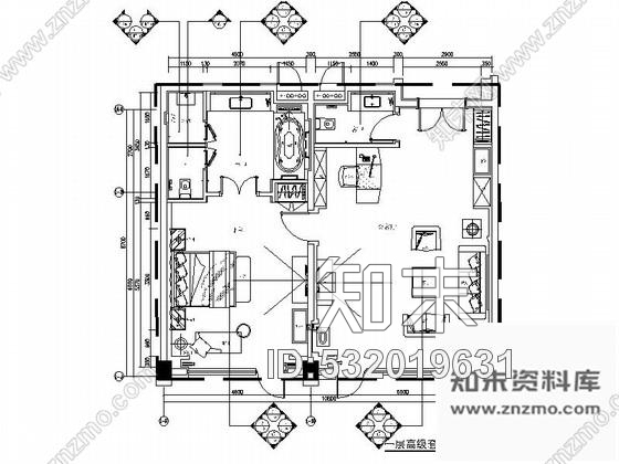酒店套房CAD图纸