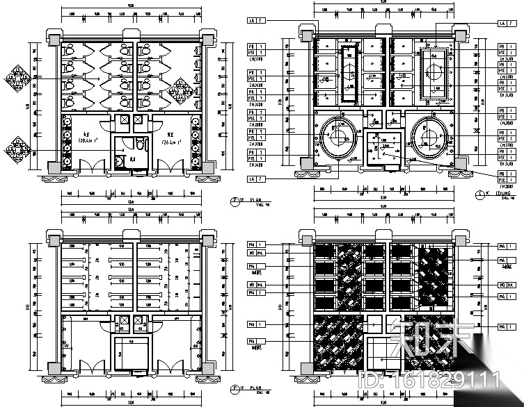 [内蒙古]万佳大酒店设计施工图（附效果图）cad施工图下载【ID:161829111】