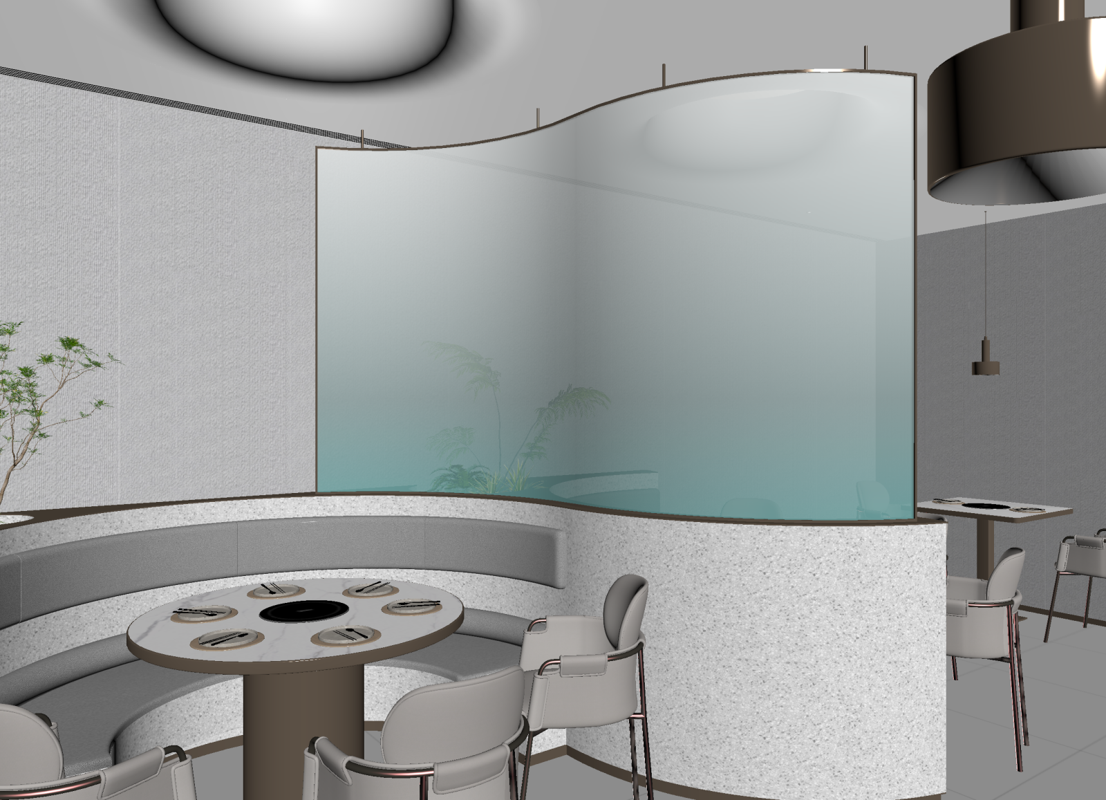 现代火锅店3D模型下载【ID:1214402622】