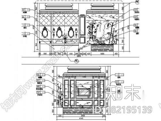 [内蒙古]欧式古典双层别墅室内装修图（含效果）cad施工图下载【ID:182195139】